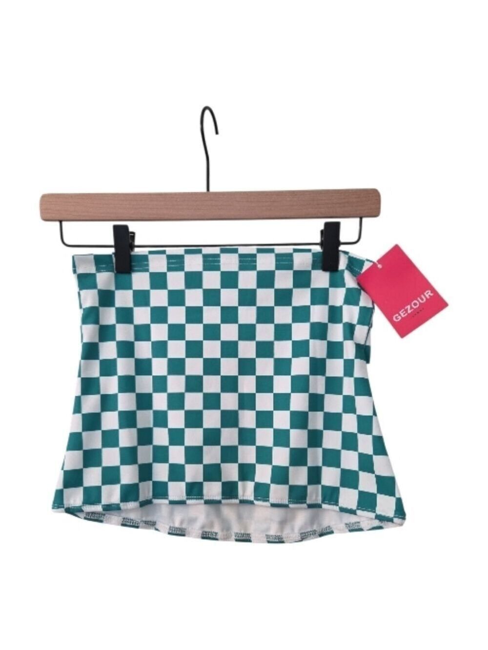 Gezour Tube Top Green White Medium